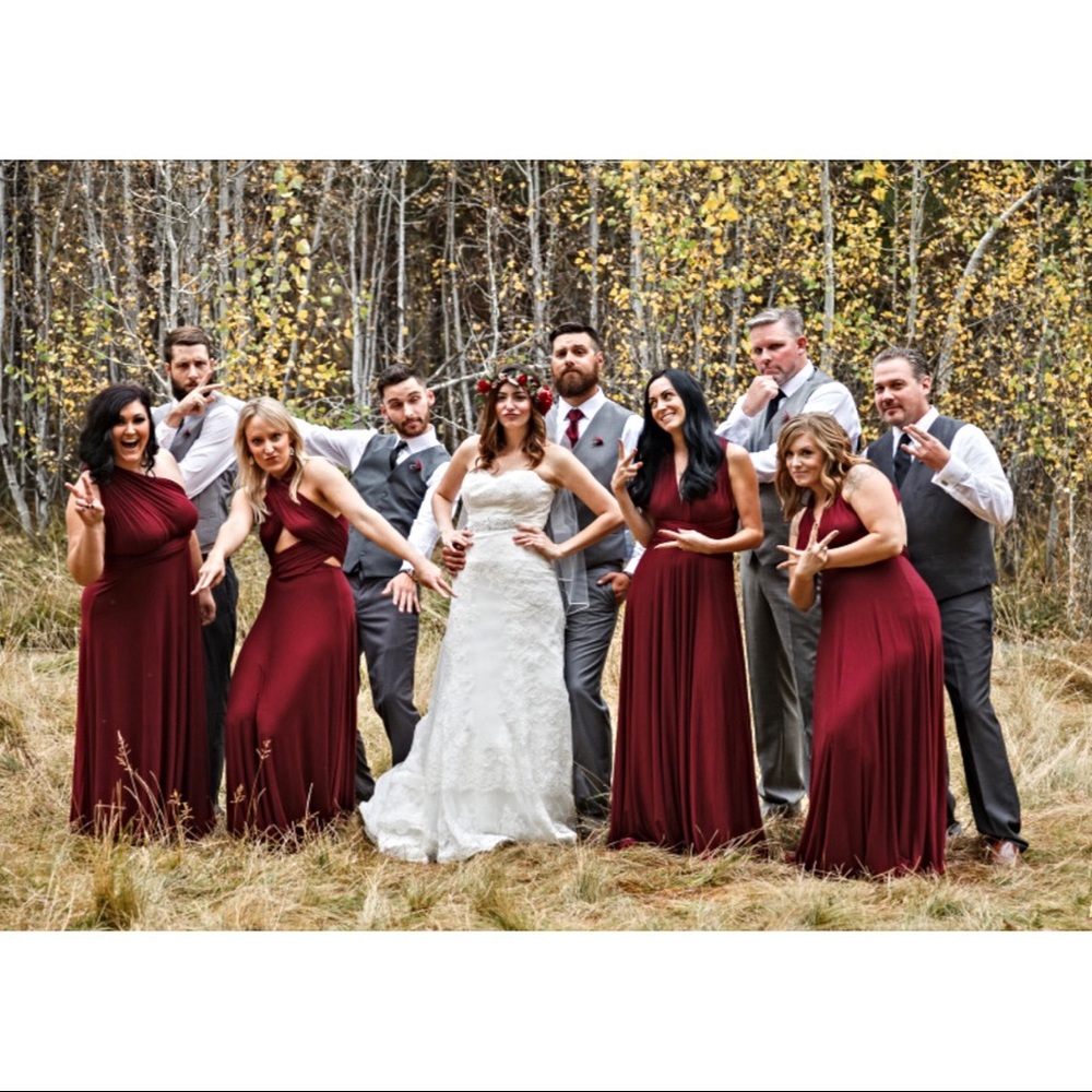 Lulus Tricks of the Trade Dress Burgundy Medium